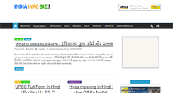 Desktop Screenshot of indiainfobiz.com